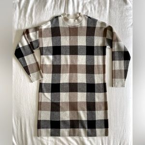 Plaid Sweater Dress by LOFT size small